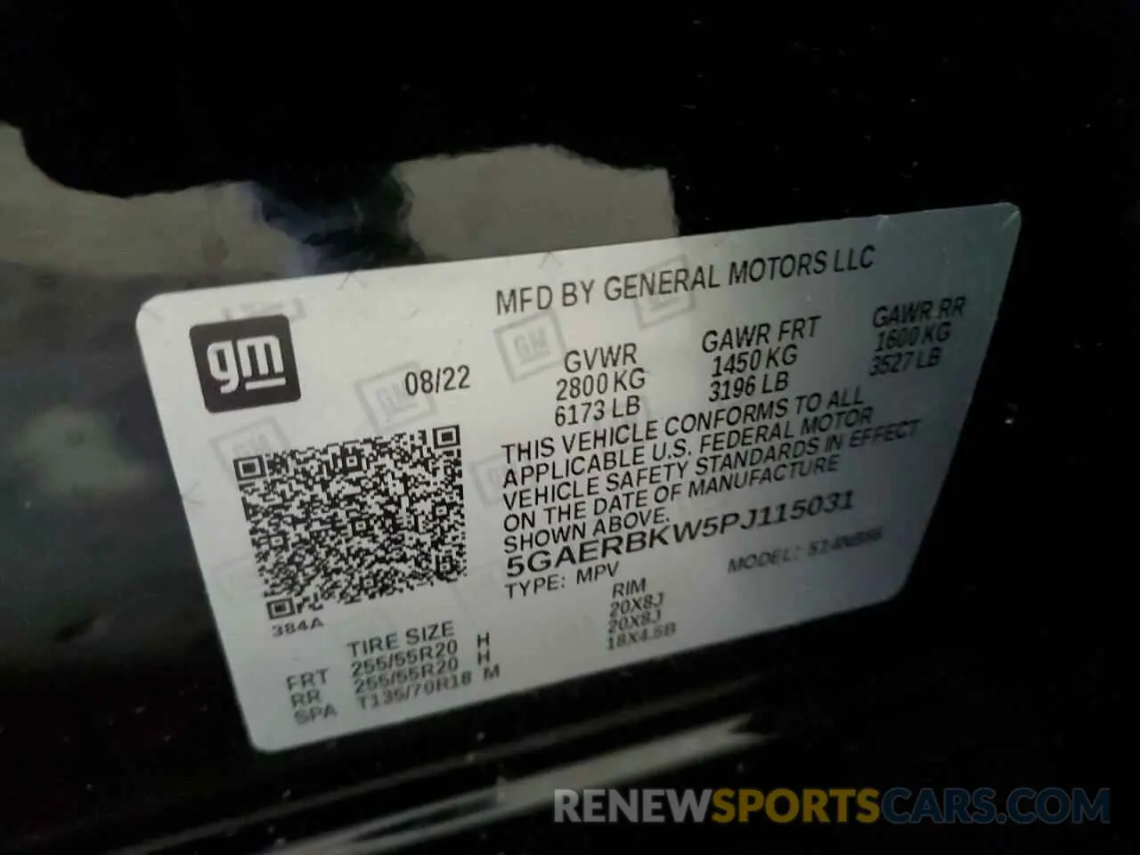 14 Photograph of a damaged car 5GAERBKW5PJ115031 BUICK ENCLAVE 2023