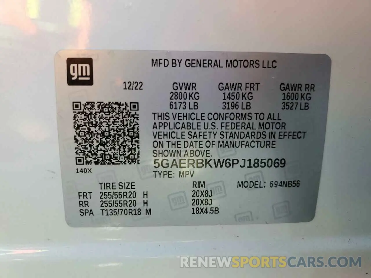14 Photograph of a damaged car 5GAERBKW6PJ185069 BUICK ENCLAVE 2023