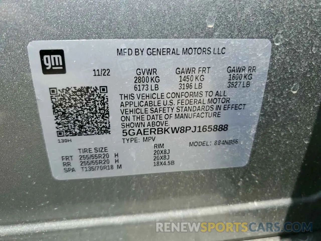 14 Photograph of a damaged car 5GAERBKW8PJ165888 BUICK ENCLAVE 2023