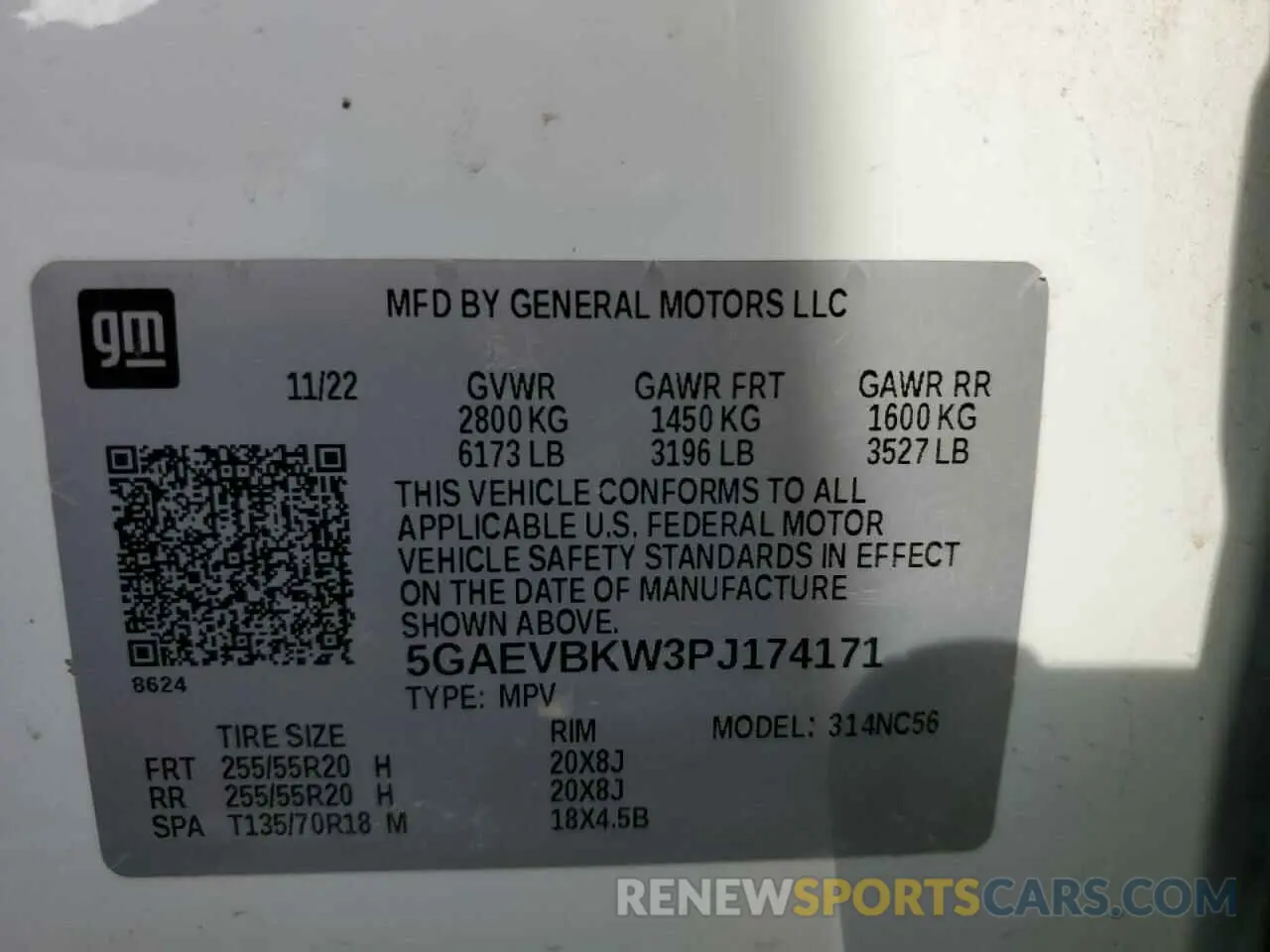 15 Photograph of a damaged car 5GAEVBKW3PJ174171 BUICK ENCLAVE 2023