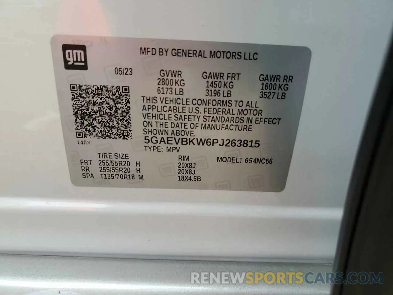 13 Photograph of a damaged car 5GAEVBKW6PJ263815 BUICK ENCLAVE 2023