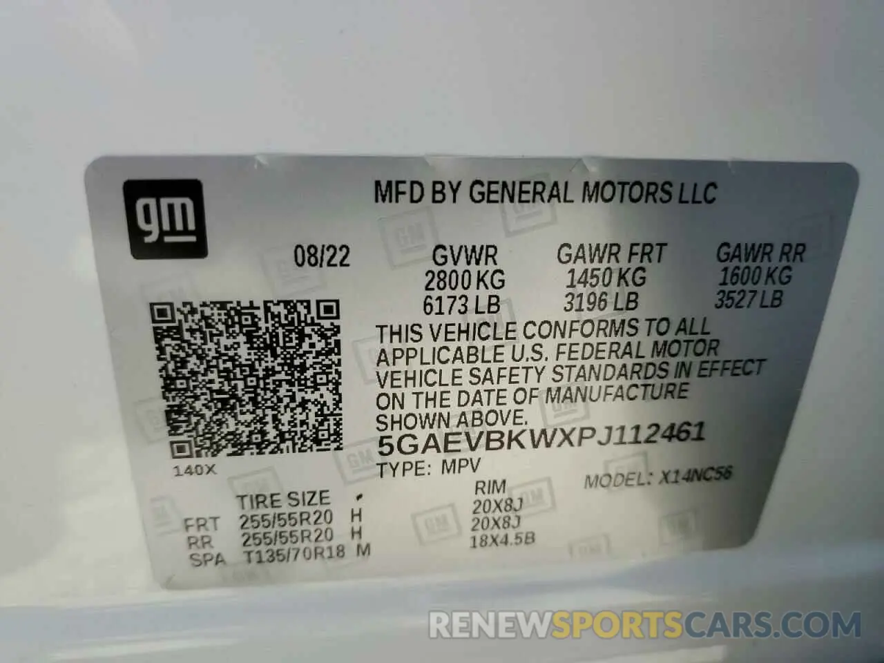 15 Photograph of a damaged car 5GAEVBKWXPJ112461 BUICK ENCLAVE 2023