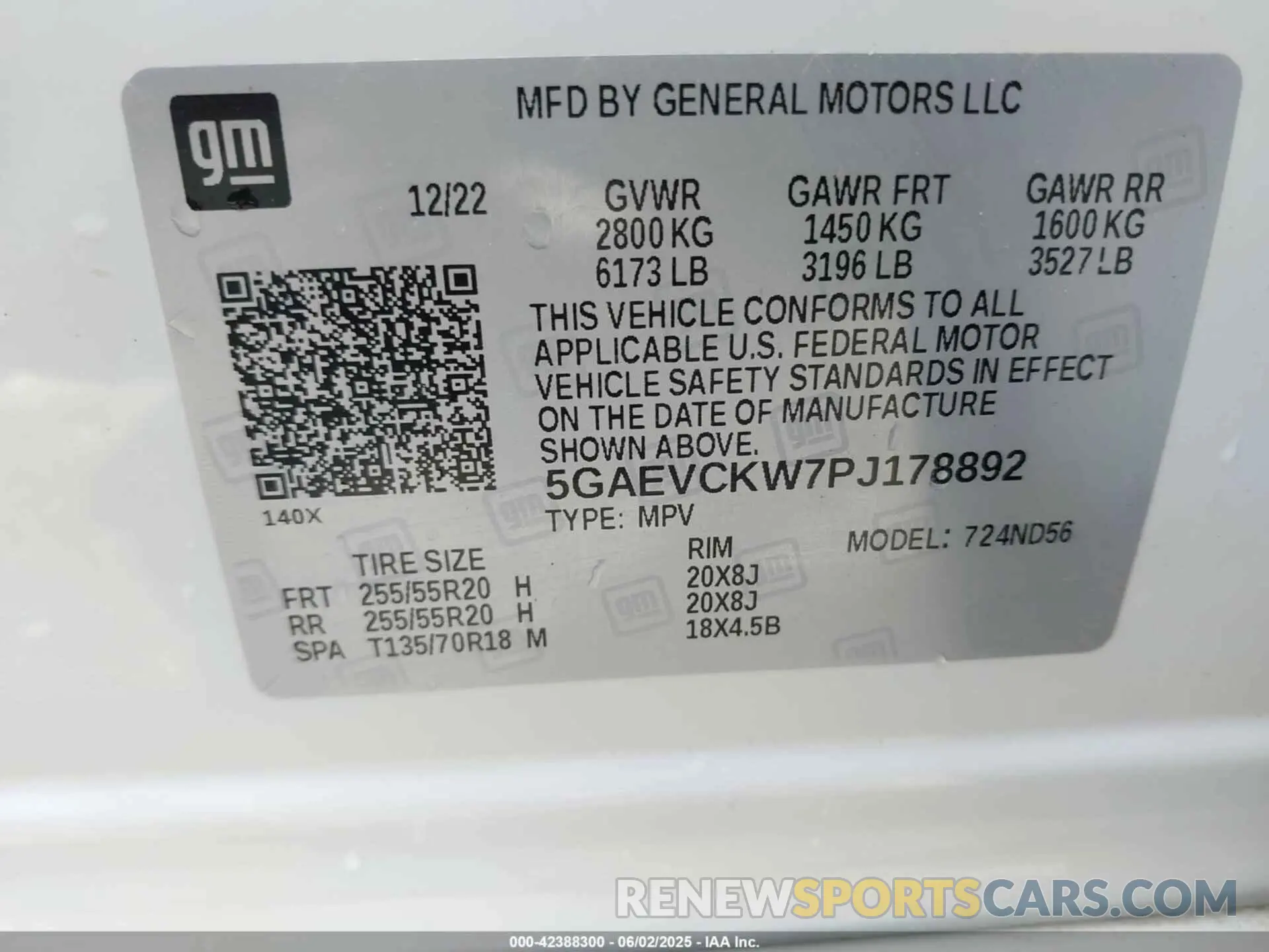 9 Photograph of a damaged car 5GAEVCKW7PJ178892 BUICK ENCLAVE 2023