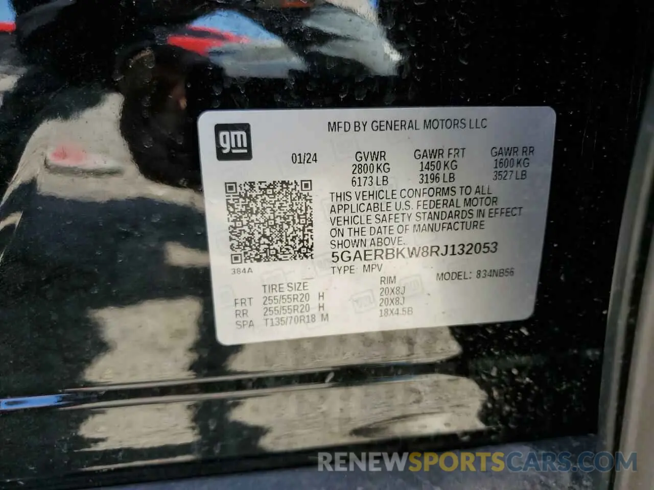 14 Photograph of a damaged car 5GAERBKW8RJ132053 BUICK ENCLAVE 2024