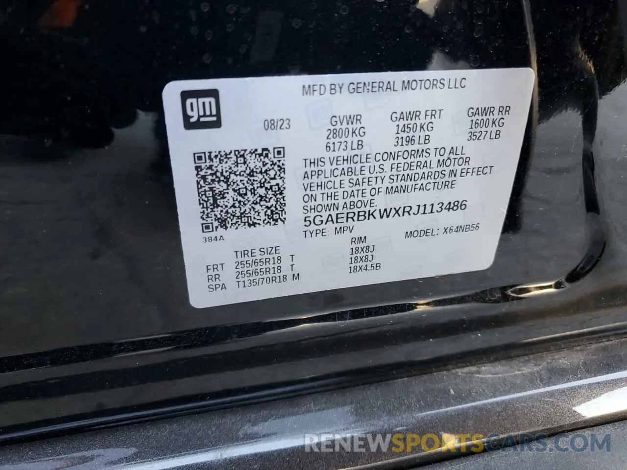 13 Photograph of a damaged car 5GAERBKWXRJ113486 BUICK ENCLAVE 2024
