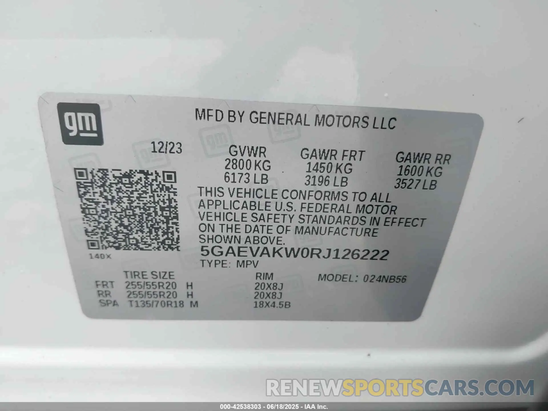 9 Photograph of a damaged car 5GAEVAKW0RJ126222 BUICK ENCLAVE 2024