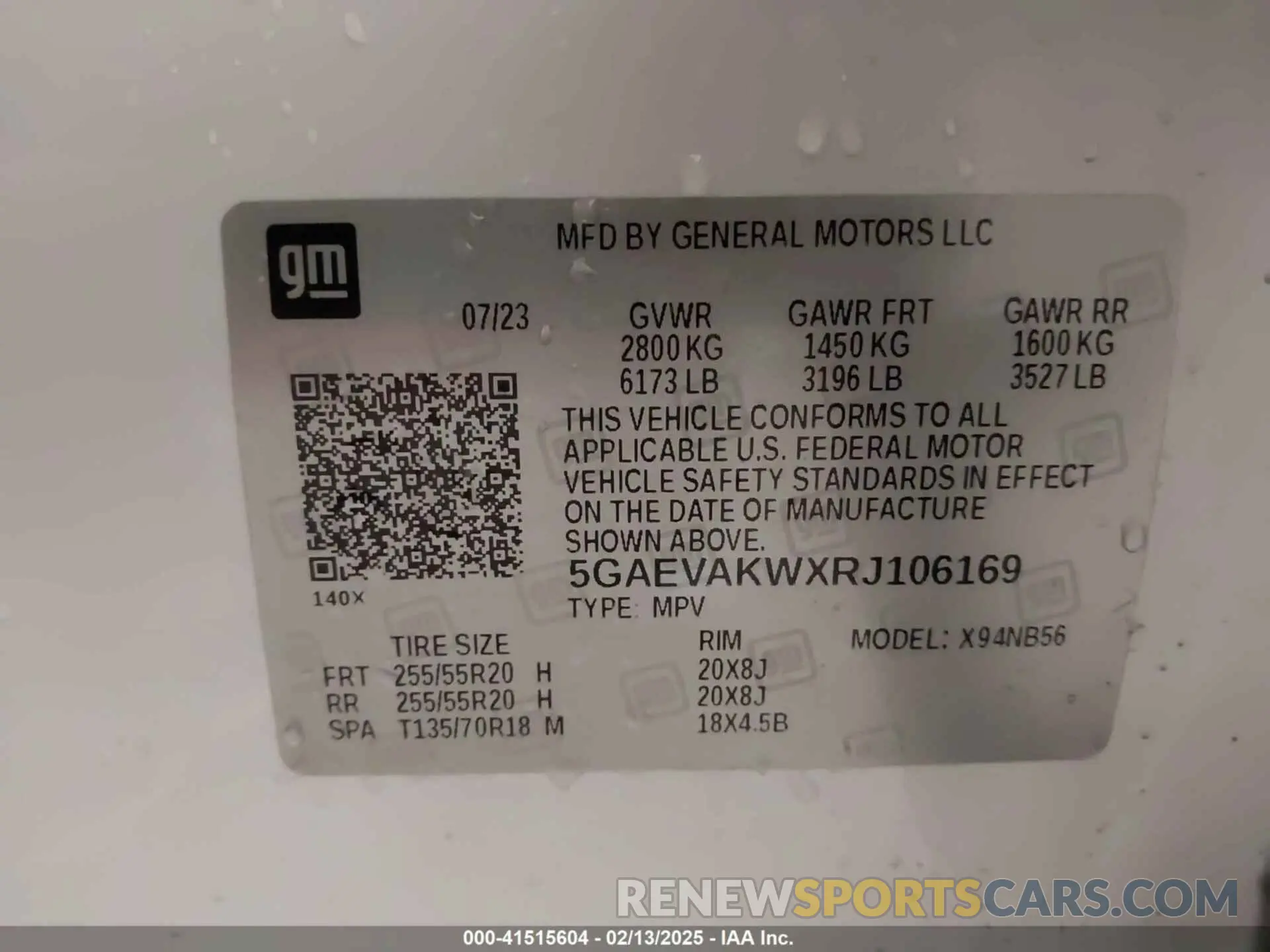 9 Photograph of a damaged car 5GAEVAKWXRJ106169 BUICK ENCLAVE 2024