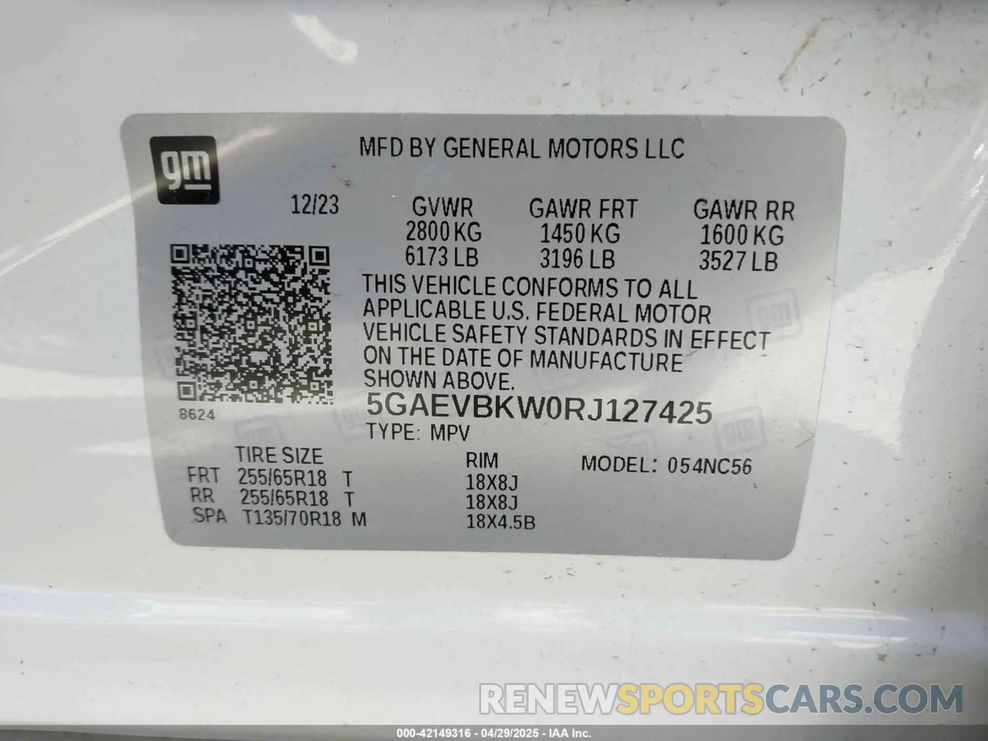 9 Photograph of a damaged car 5GAEVBKW0RJ127425 BUICK ENCLAVE 2024