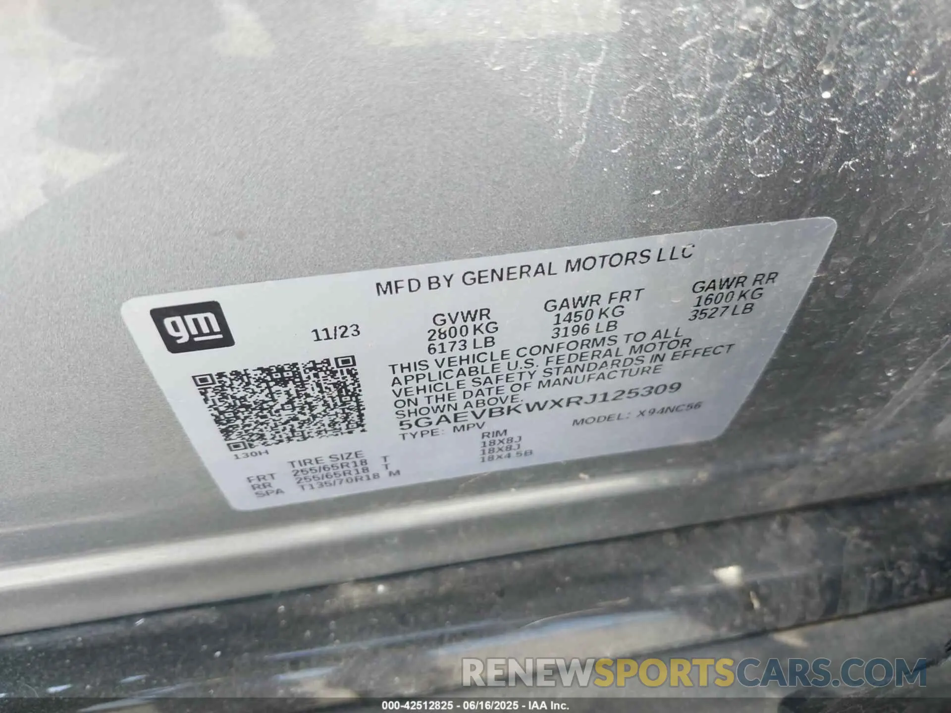 9 Photograph of a damaged car 5GAEVBKWXRJ125309 BUICK ENCLAVE 2024