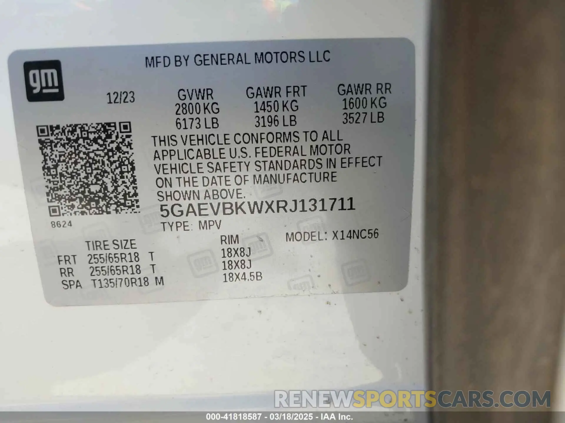 9 Photograph of a damaged car 5GAEVBKWXRJ131711 BUICK ENCLAVE 2024