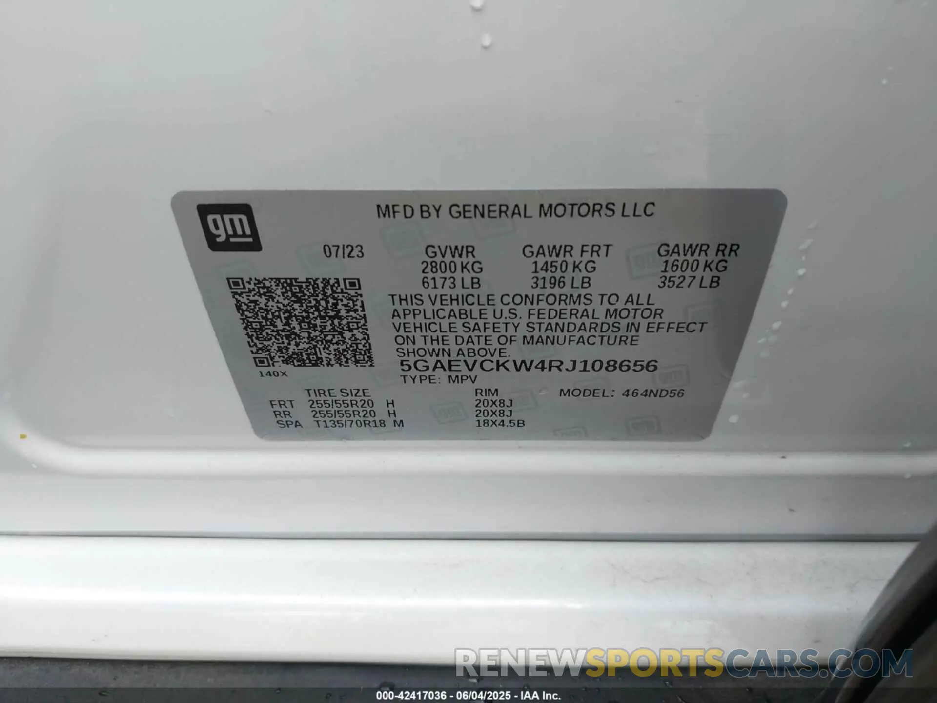 9 Photograph of a damaged car 5GAEVCKW4RJ108656 BUICK ENCLAVE 2024