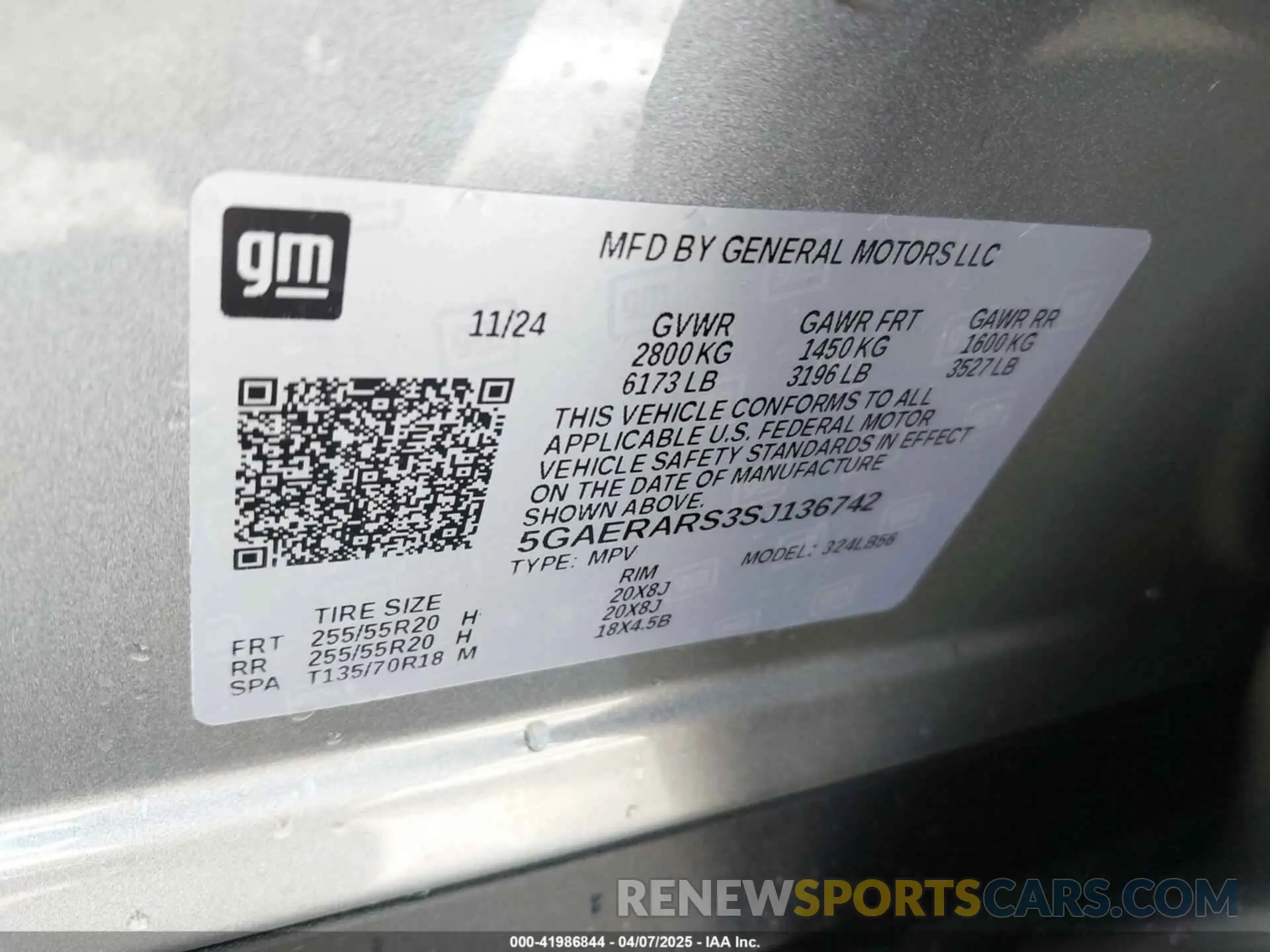 9 Photograph of a damaged car 5GAERARS3SJ136742 BUICK ENCLAVE 2025