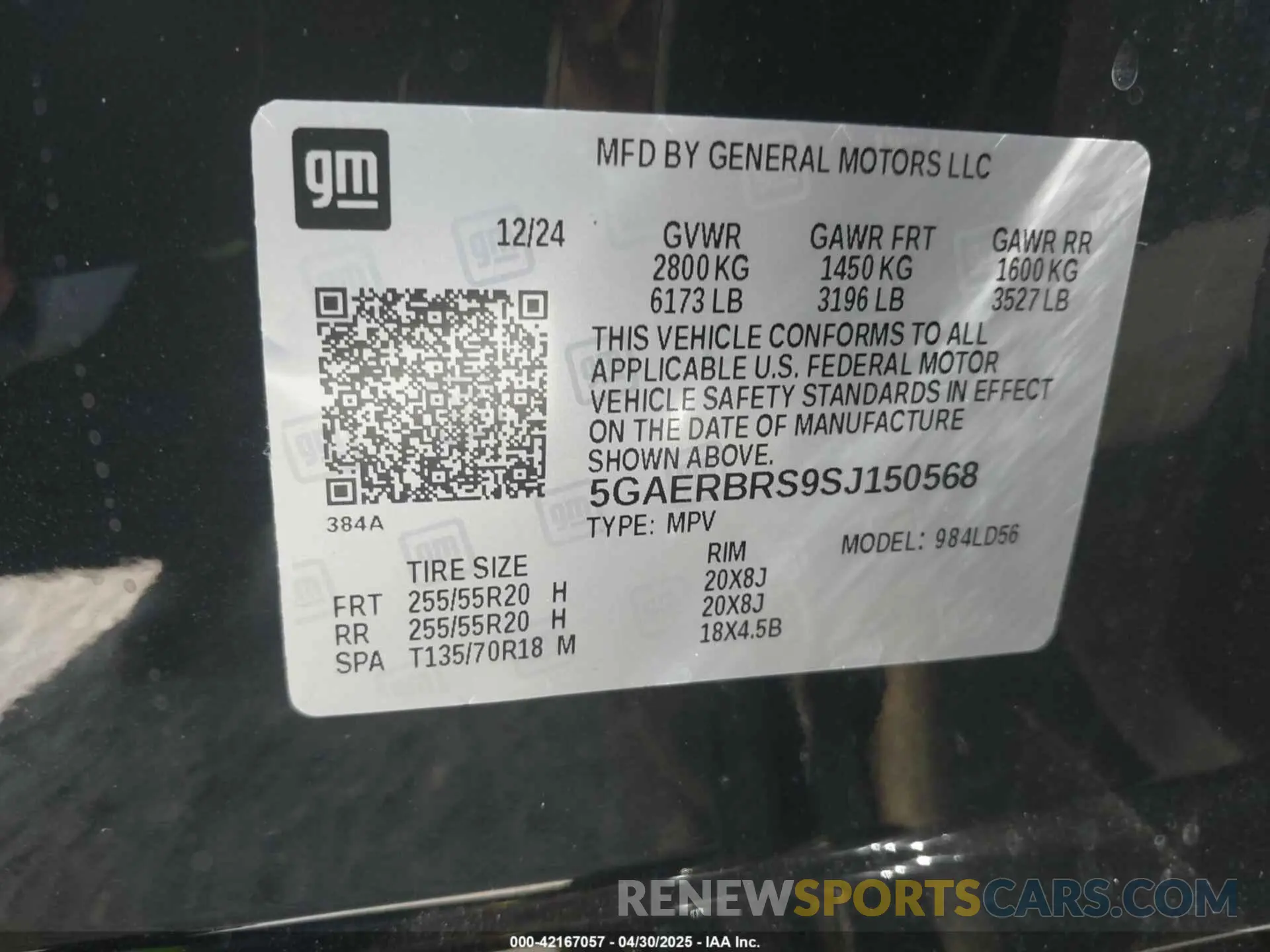 9 Photograph of a damaged car 5GAERBRS9SJ150568 BUICK ENCLAVE 2025