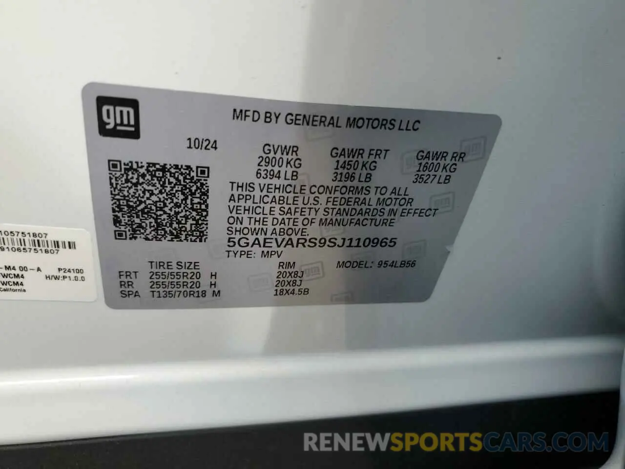 12 Photograph of a damaged car 5GAEVARS9SJ110965 BUICK ENCLAVE 2025