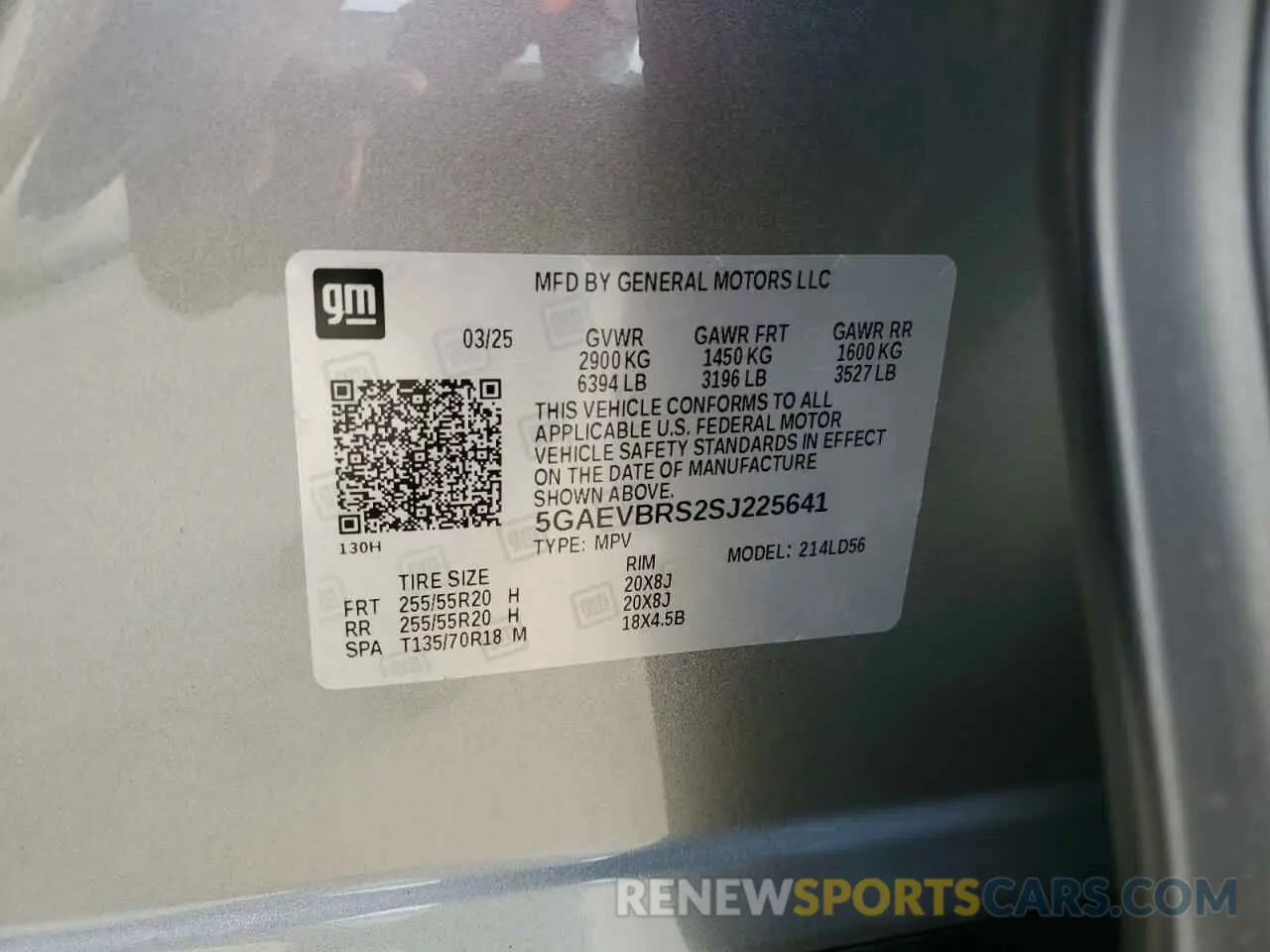 13 Photograph of a damaged car 5GAEVBRS2SJ225641 BUICK ENCLAVE SP 2025