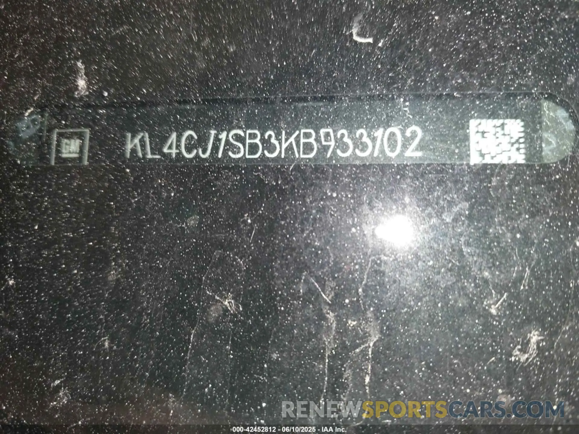 9 Photograph of a damaged car KL4CJ1SB3KB933102 BUICK ENCORE 2019