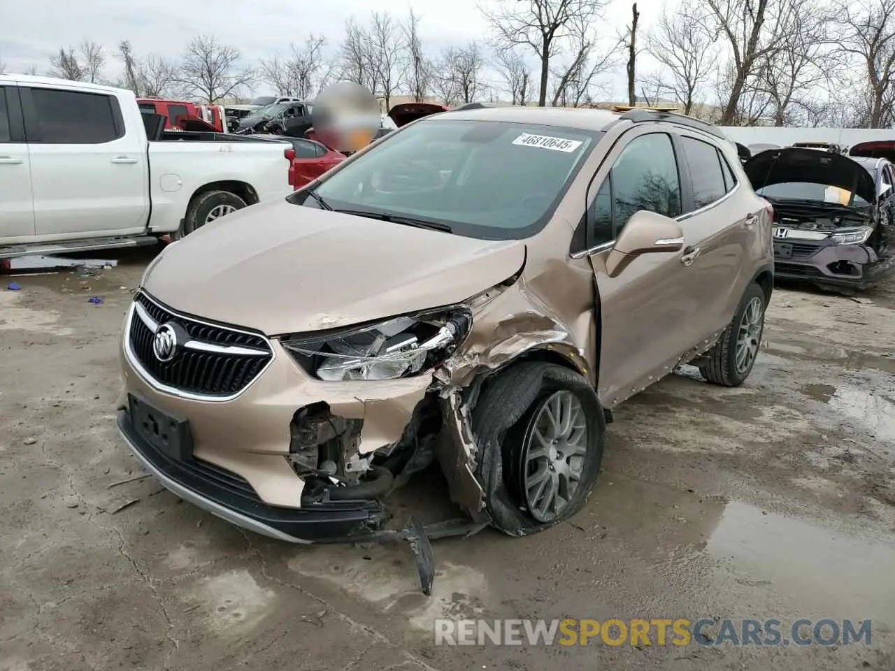 1 Photograph of a damaged car KL4CJ2SB9KB852398 BUICK ENCORE 2019