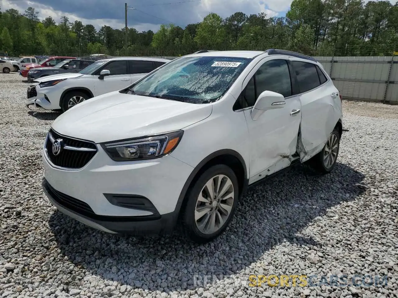 1 Photograph of a damaged car KL4CJASB0KB757500 BUICK ENCORE 2019