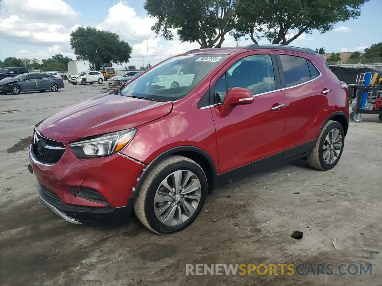 1 Photograph of a damaged car KL4CJASB1KB712890 BUICK ENCORE 2019