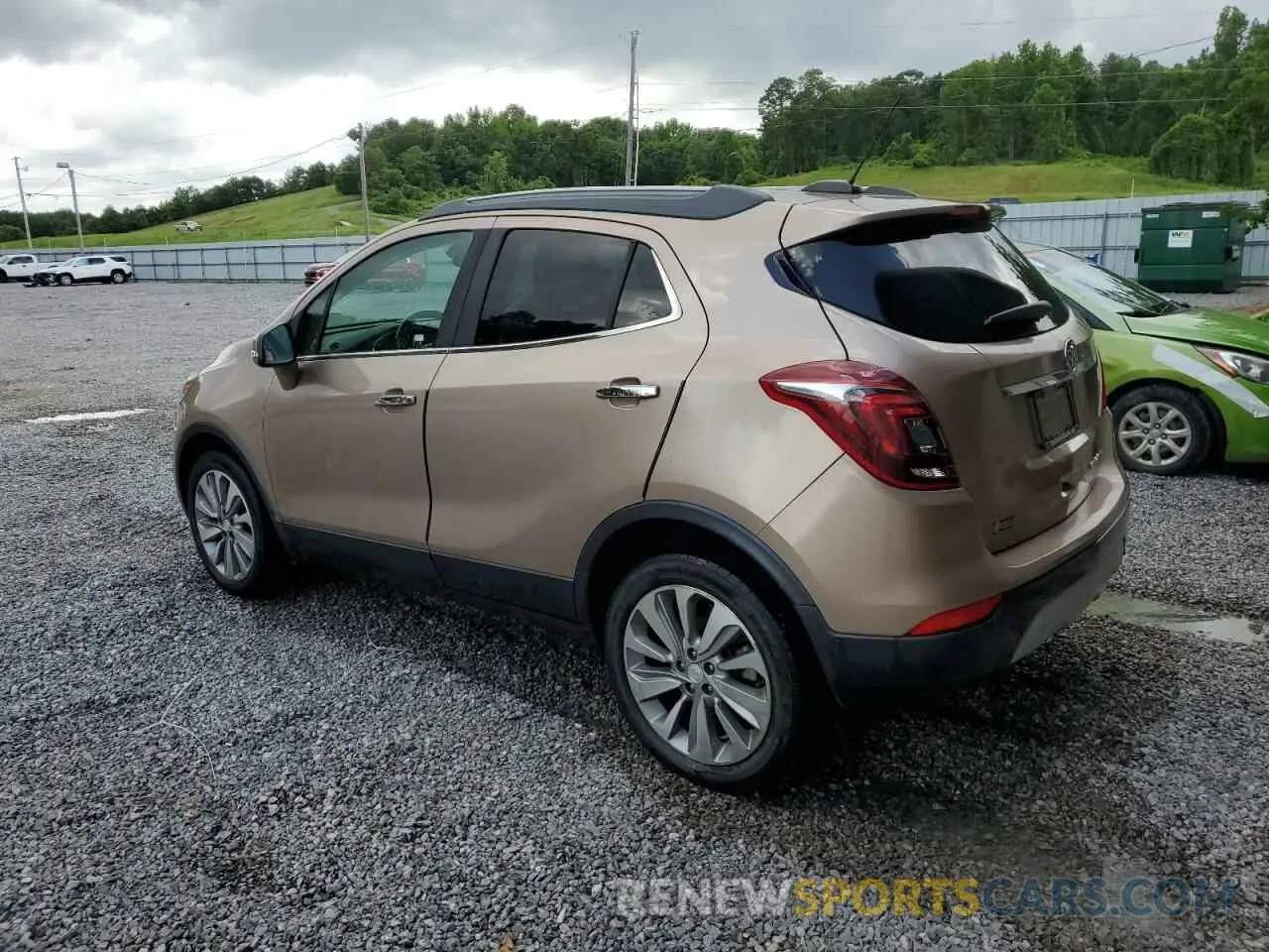 2 Photograph of a damaged car KL4CJASB1KB761166 BUICK ENCORE 2019