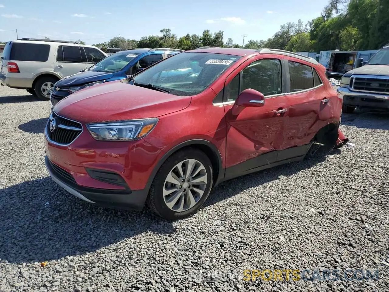 1 Photograph of a damaged car KL4CJASB1KB797388 BUICK ENCORE 2019