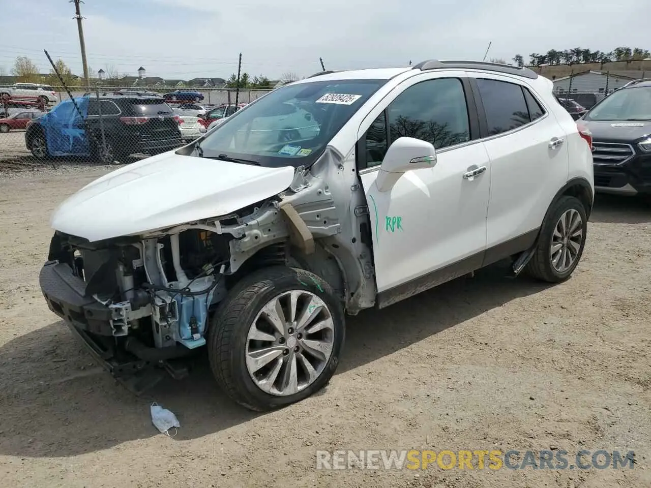1 Photograph of a damaged car KL4CJASB1KB828378 BUICK ENCORE 2019