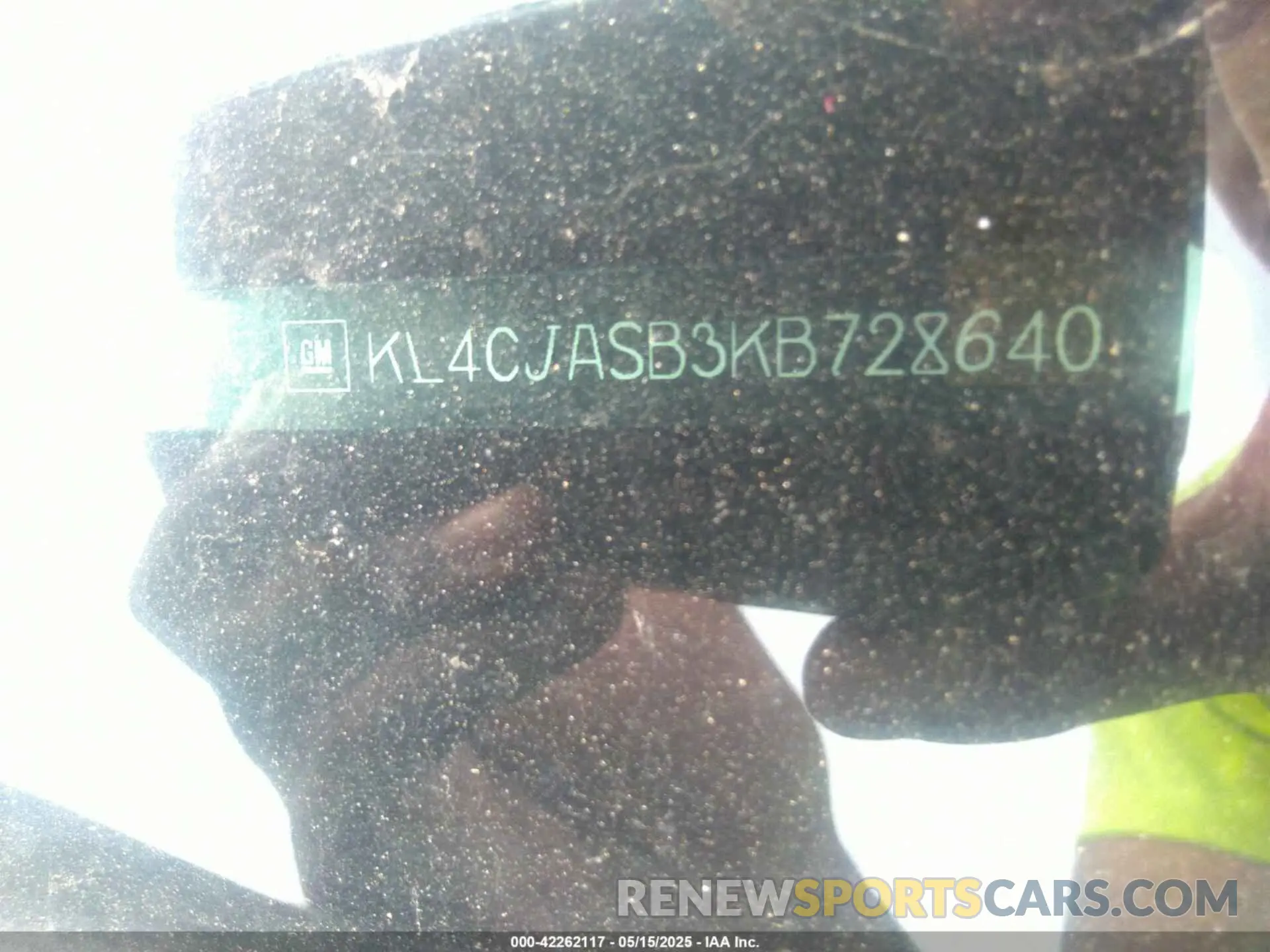 9 Photograph of a damaged car KL4CJASB3KB728640 BUICK ENCORE 2019