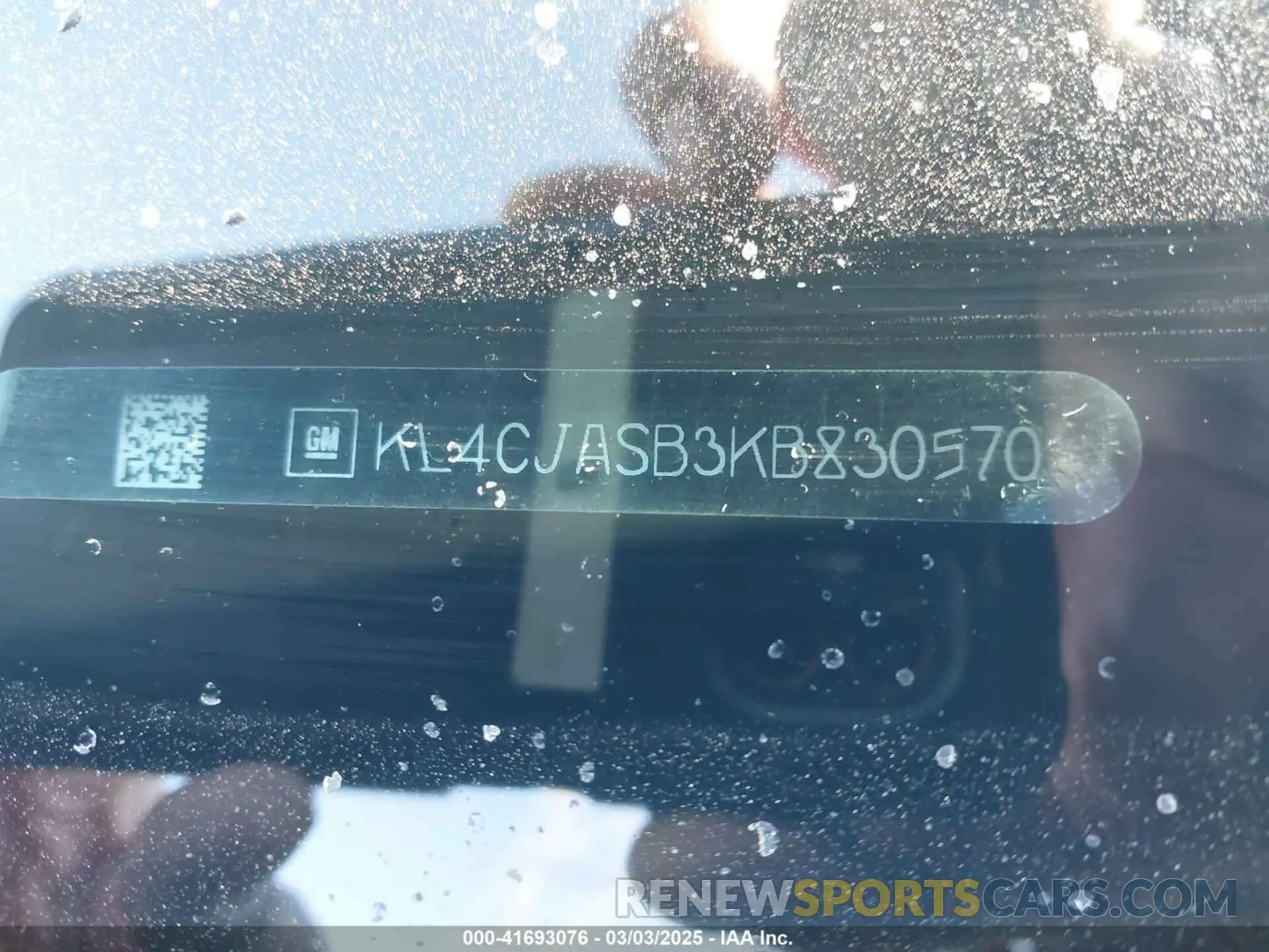 9 Photograph of a damaged car KL4CJASB3KB830570 BUICK ENCORE 2019