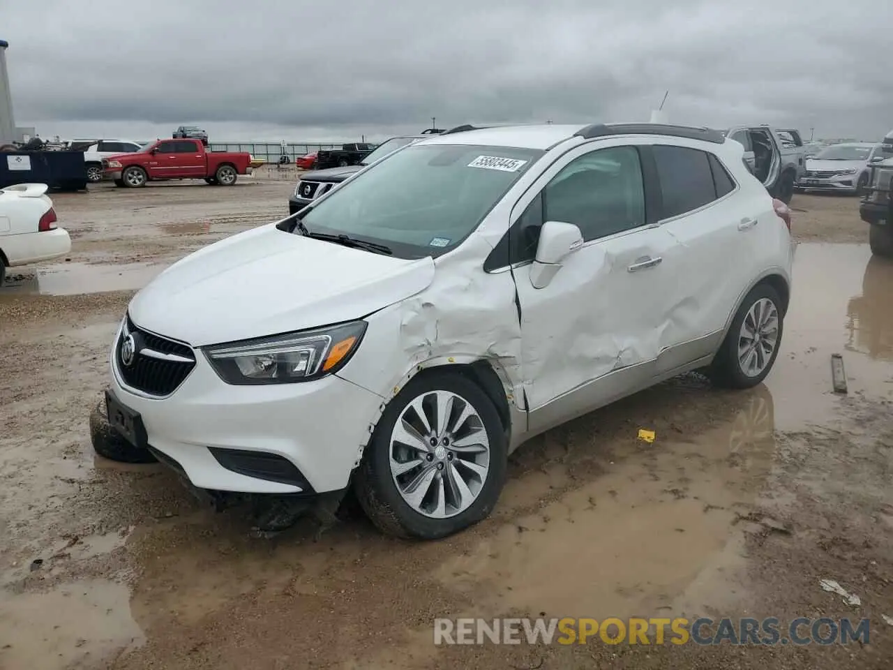 1 Photograph of a damaged car KL4CJASB4KB828214 BUICK ENCORE 2019