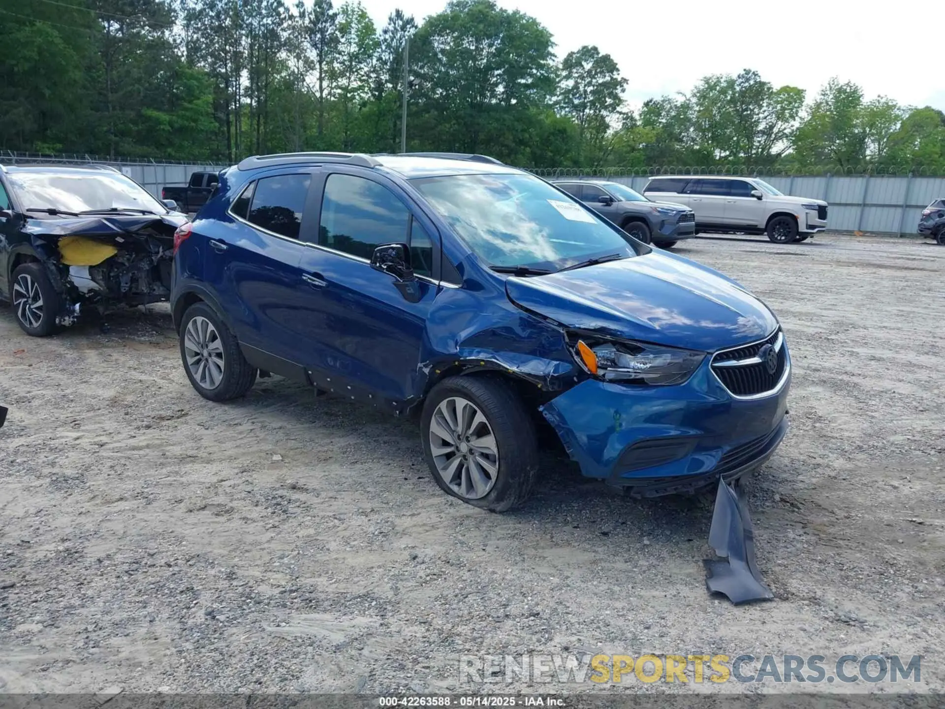 1 Photograph of a damaged car KL4CJASB4KB885206 BUICK ENCORE 2019
