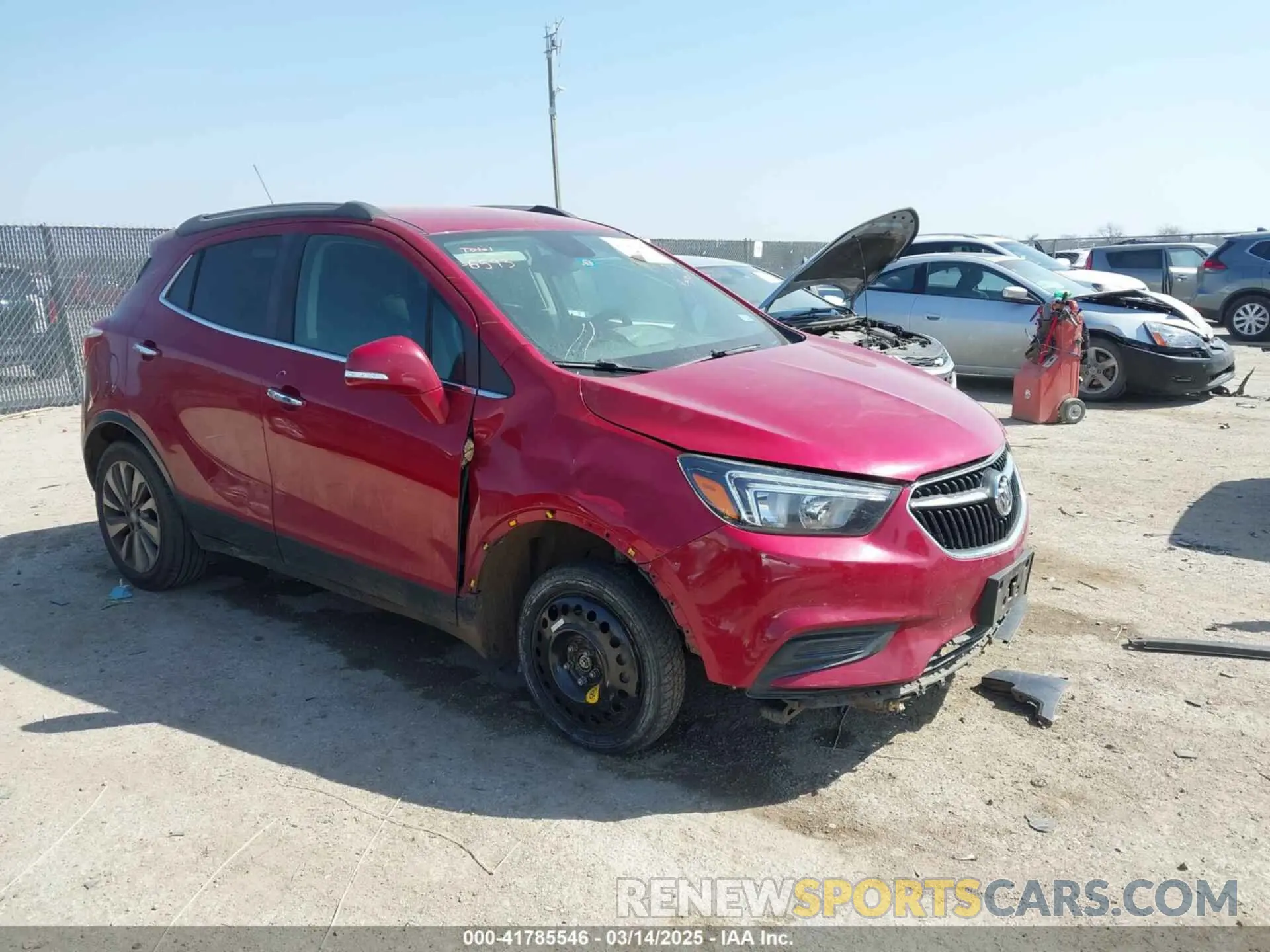 1 Photograph of a damaged car KL4CJASB6KB728714 BUICK ENCORE 2019