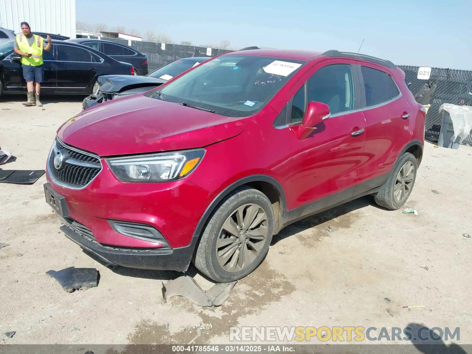2 Photograph of a damaged car KL4CJASB6KB728714 BUICK ENCORE 2019