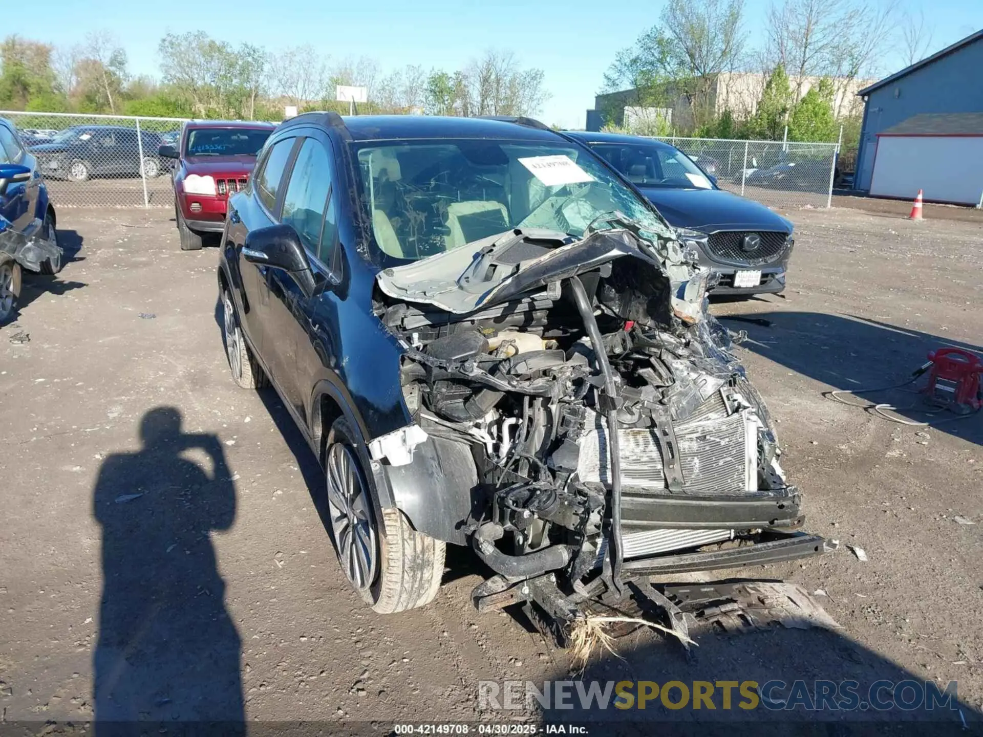 1 Photograph of a damaged car KL4CJASB7KB706527 BUICK ENCORE 2019