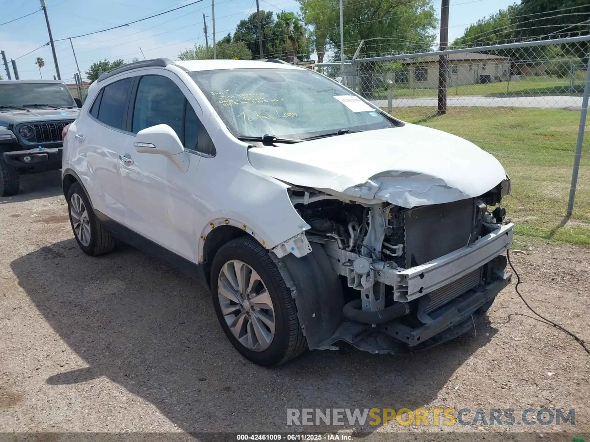1 Photograph of a damaged car KL4CJASB7KB719696 BUICK ENCORE 2019