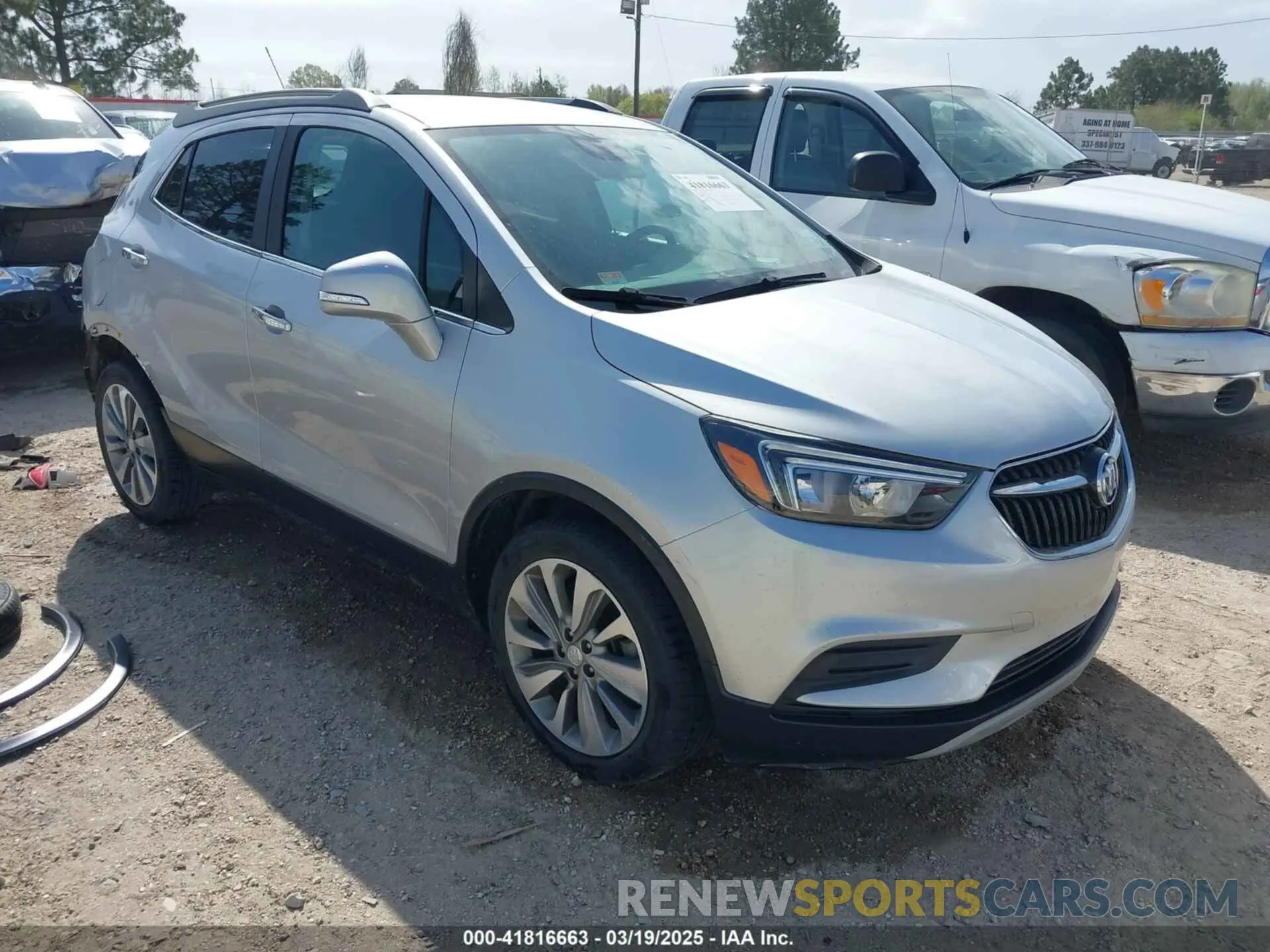 1 Photograph of a damaged car KL4CJASB7KB900118 BUICK ENCORE 2019