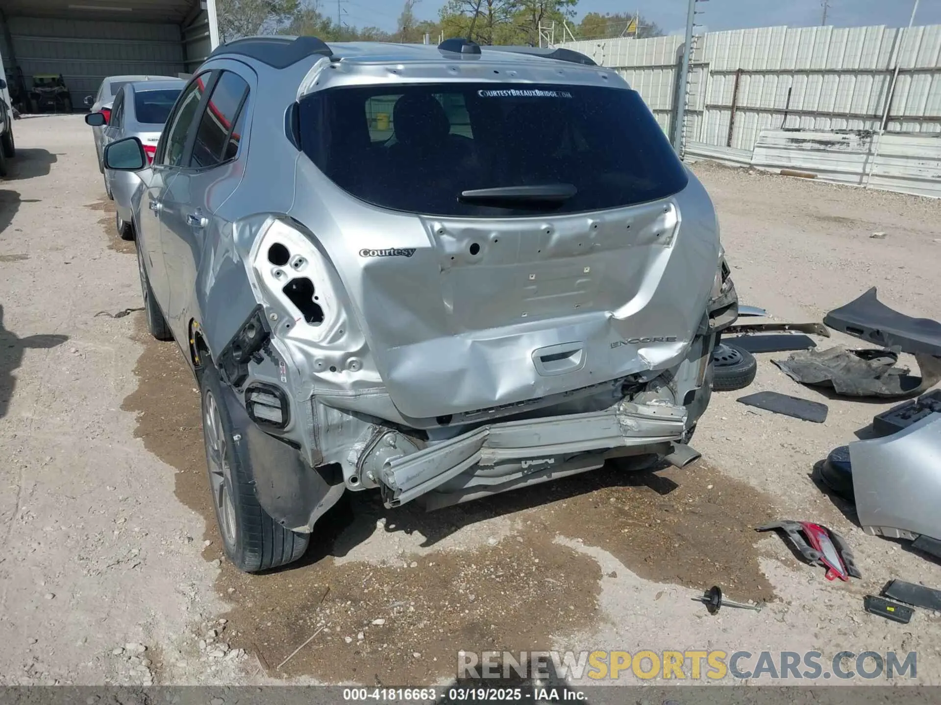 6 Photograph of a damaged car KL4CJASB7KB900118 BUICK ENCORE 2019