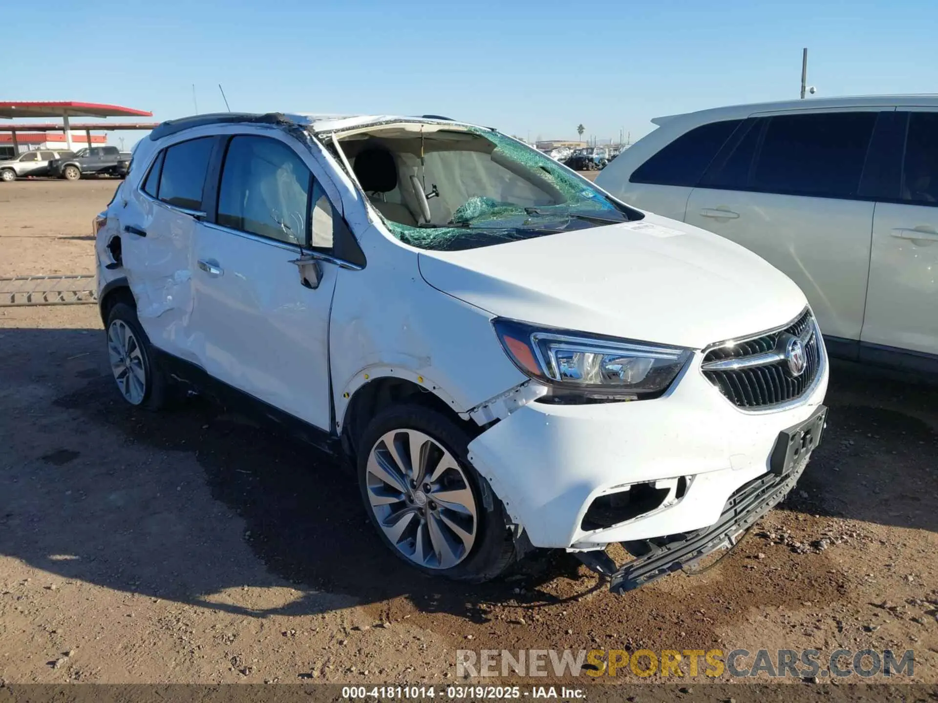 1 Photograph of a damaged car KL4CJASB7KB939615 BUICK ENCORE 2019