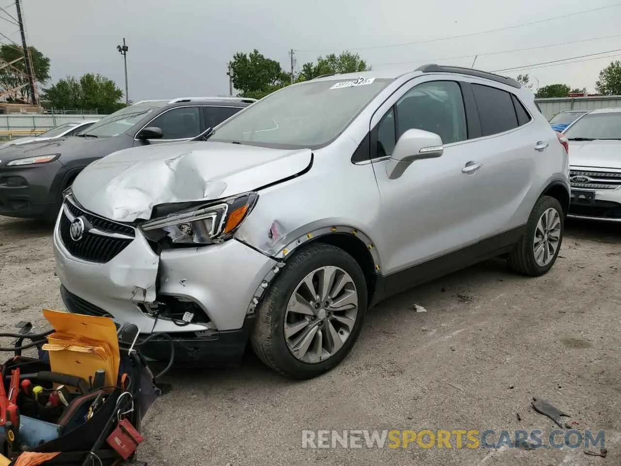 1 Photograph of a damaged car KL4CJASB8KB703281 BUICK ENCORE 2019