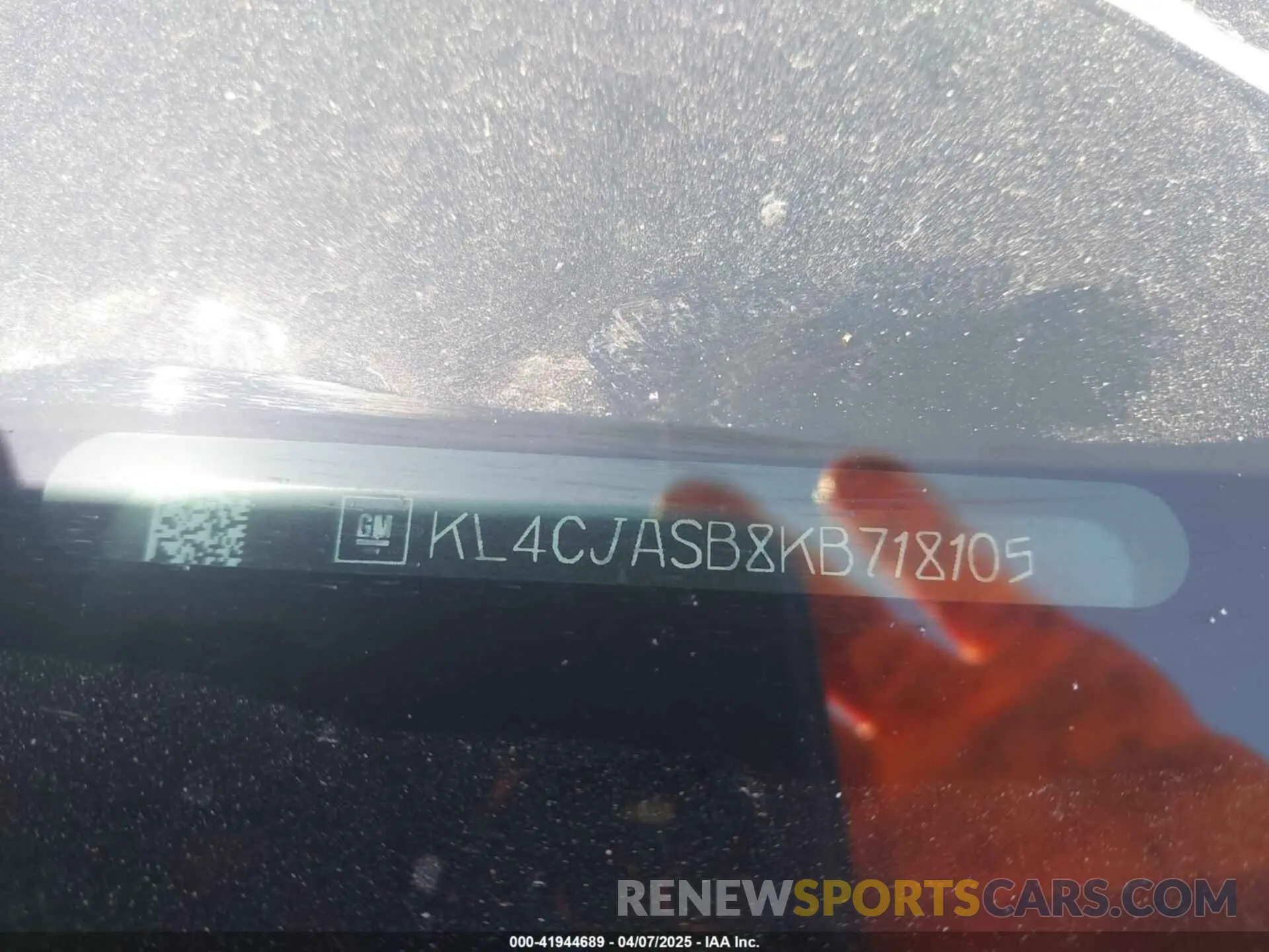 9 Photograph of a damaged car KL4CJASB8KB718105 BUICK ENCORE 2019