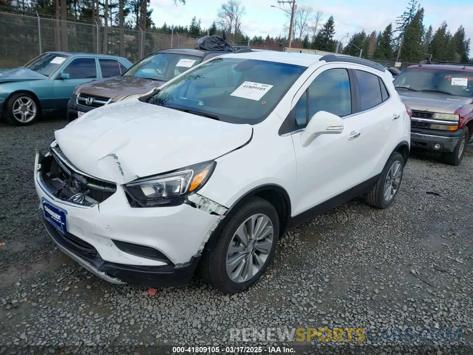 2 Photograph of a damaged car KL4CJASB8KB824621 BUICK ENCORE 2019