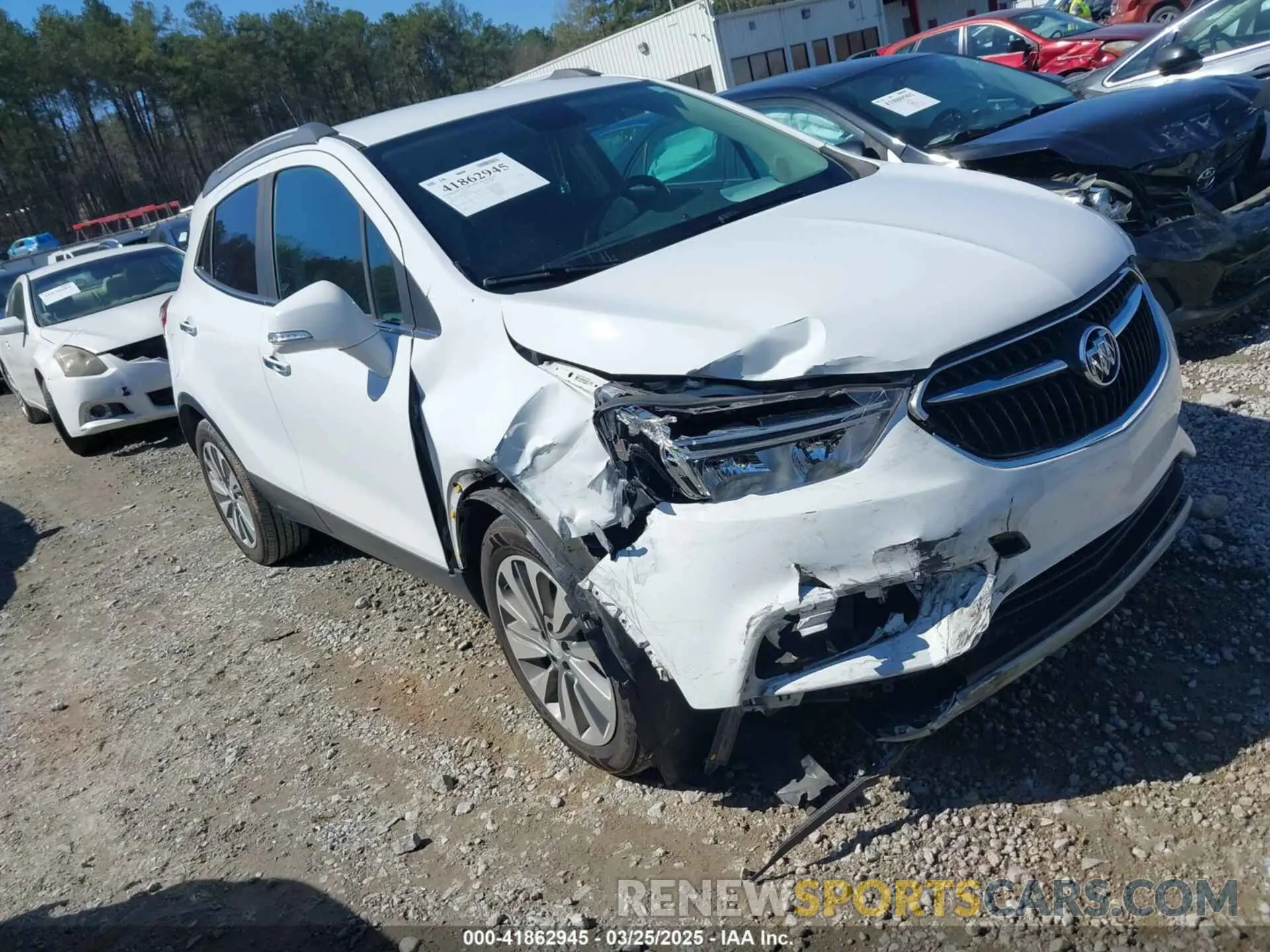 1 Photograph of a damaged car KL4CJASB8KB879134 BUICK ENCORE 2019