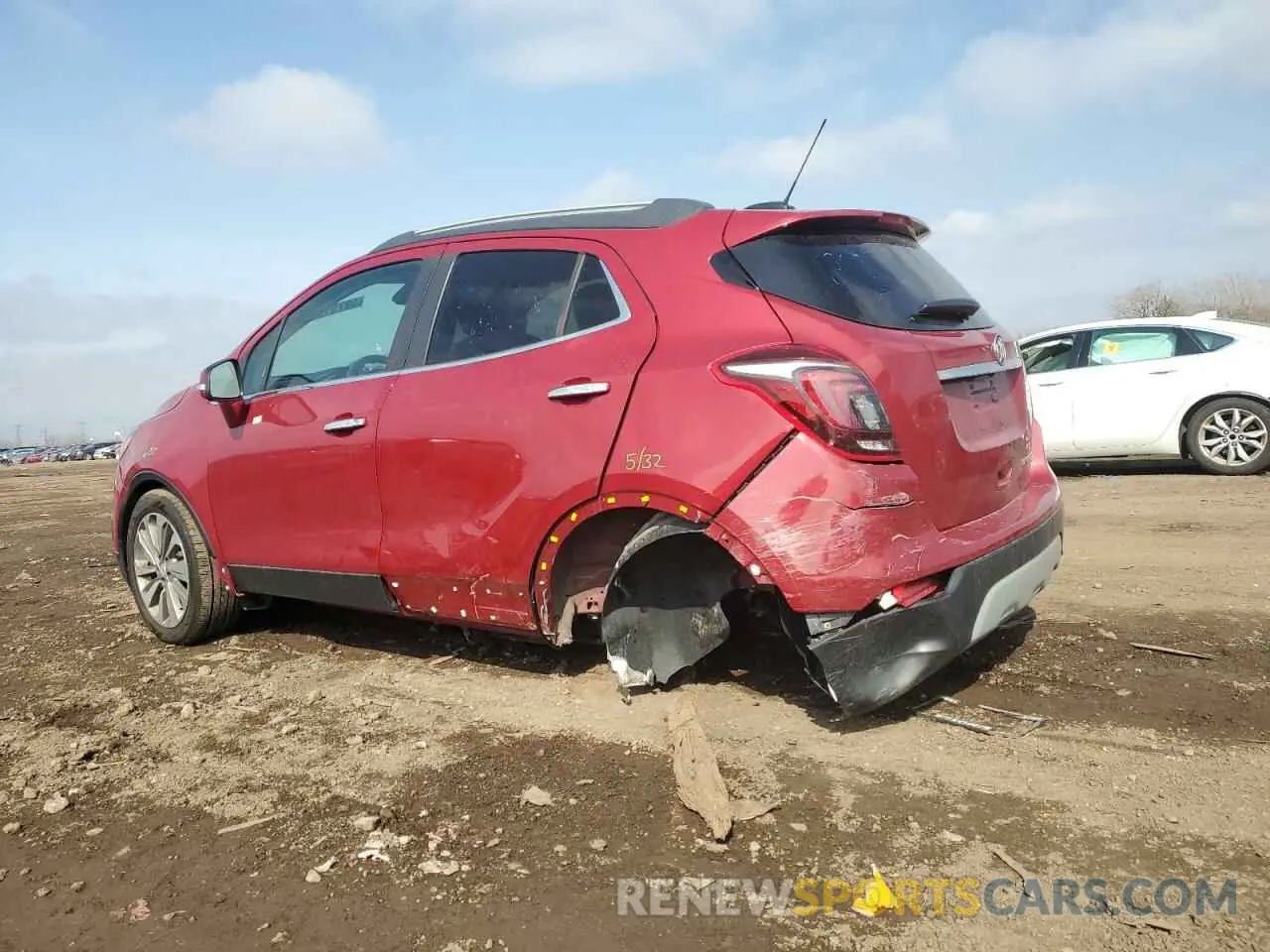 2 Photograph of a damaged car KL4CJESB3KB873958 BUICK ENCORE 2019