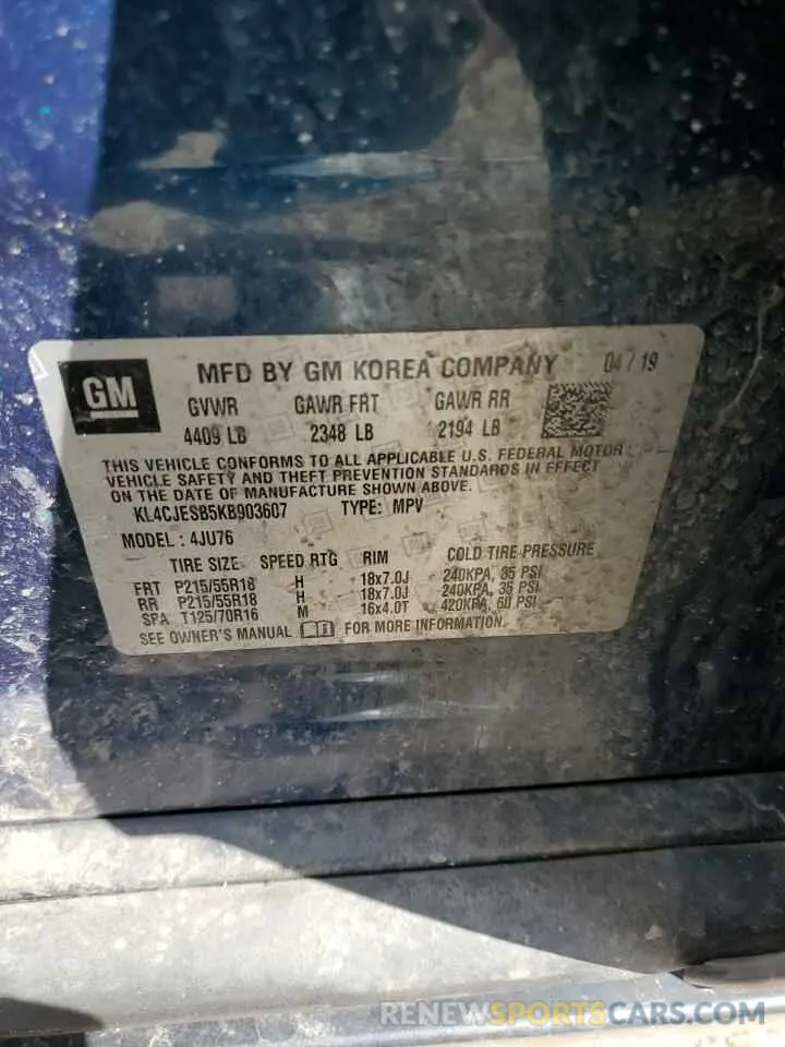 13 Photograph of a damaged car KL4CJESB5KB903607 BUICK ENCORE 2019