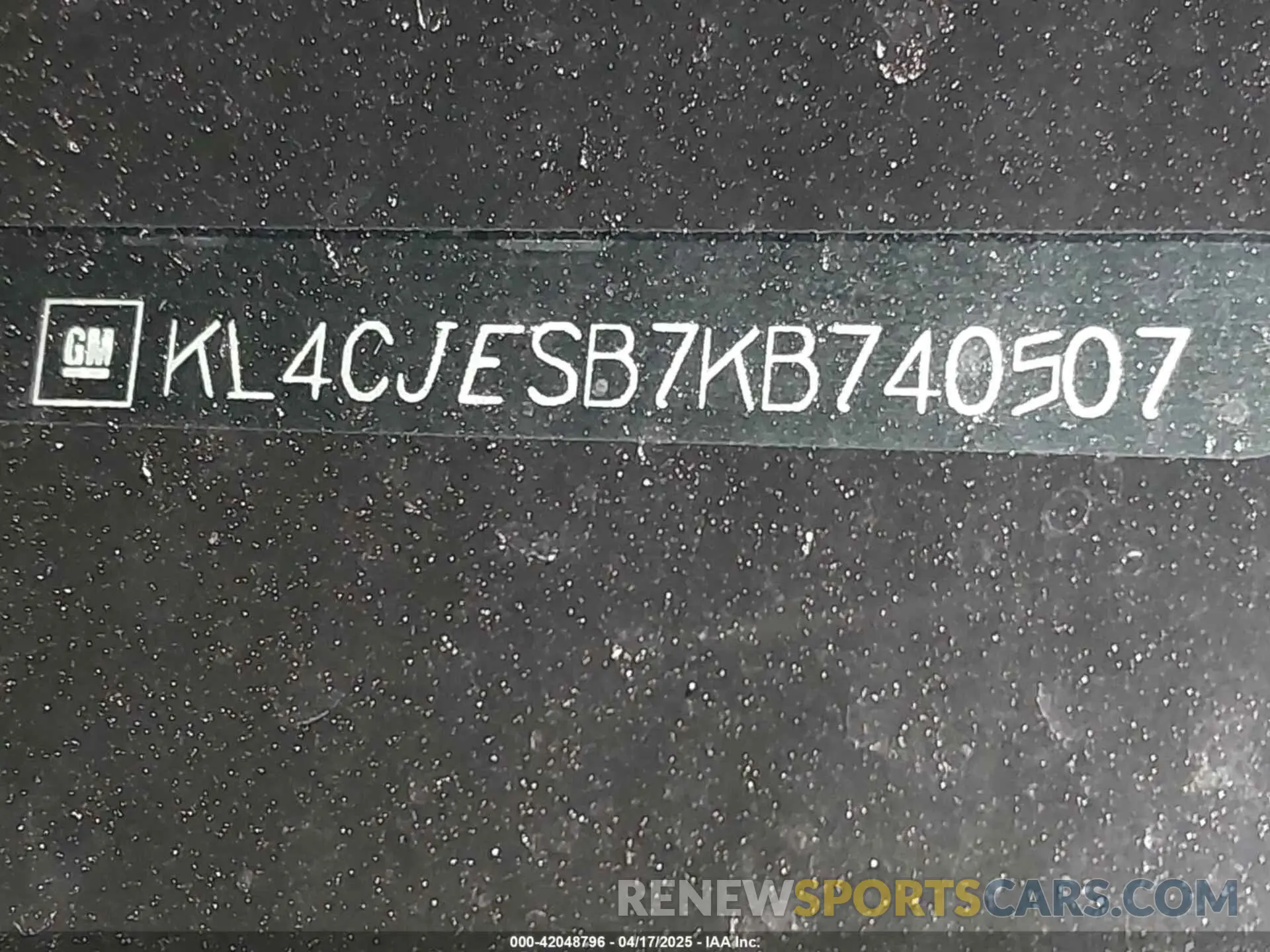 9 Photograph of a damaged car KL4CJESB7KB740507 BUICK ENCORE 2019