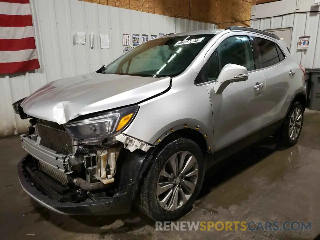 1 Photograph of a damaged car KL4CJESB8KB776867 BUICK ENCORE 2019