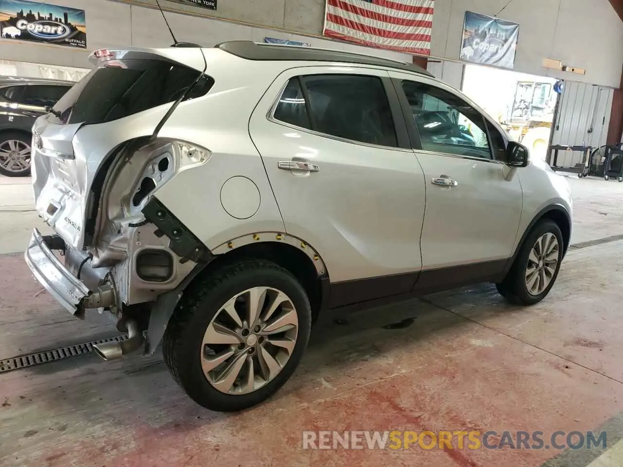 3 Photograph of a damaged car KL4CJESB8KB780546 BUICK ENCORE 2019