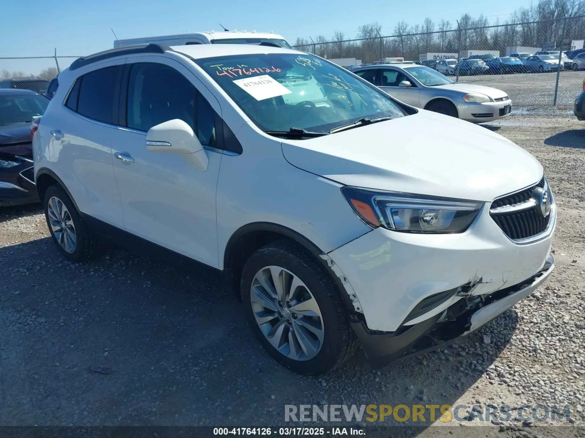 1 Photograph of a damaged car KL4CJESB8KB909563 BUICK ENCORE 2019