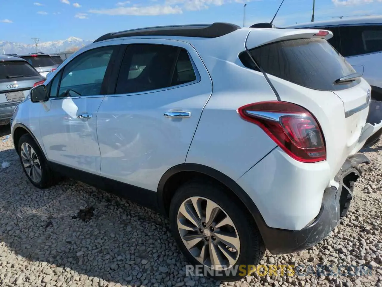 2 Photograph of a damaged car KL4CJESBXKB705413 BUICK ENCORE 2019