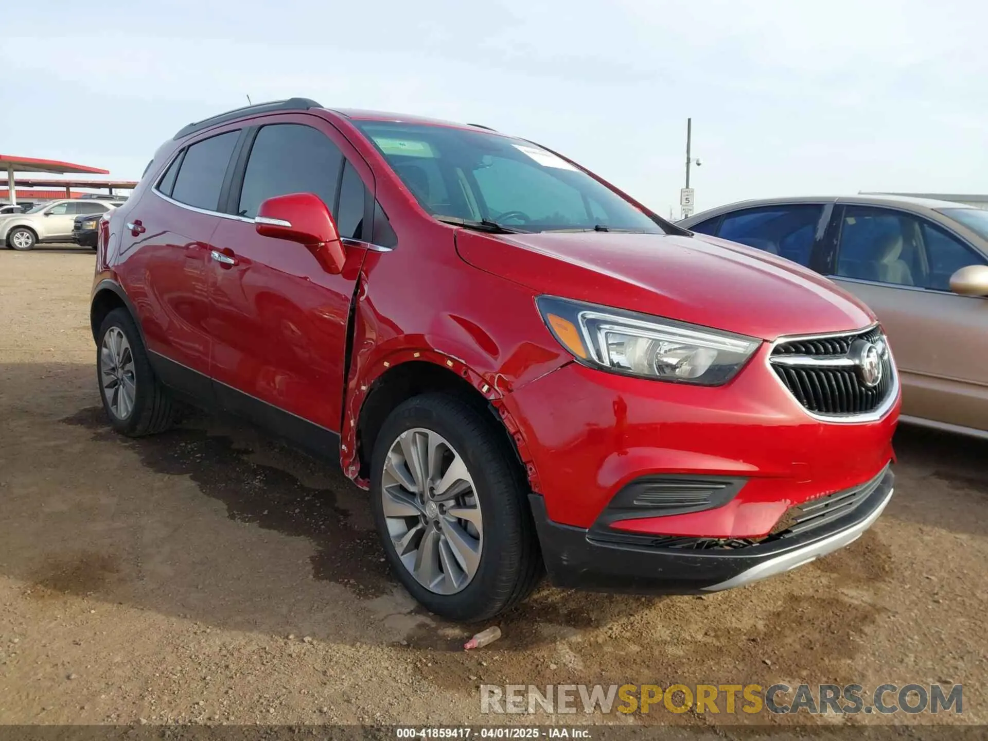1 Photograph of a damaged car KL4CJESBXKB829956 BUICK ENCORE 2019