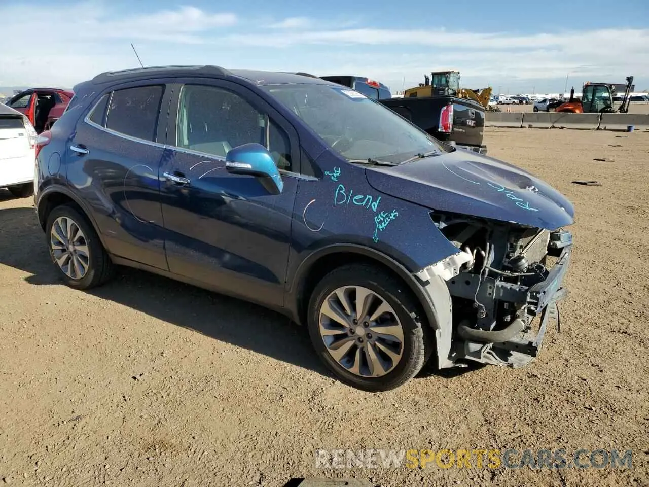 4 Photograph of a damaged car KL4CJESBXKB848698 BUICK ENCORE 2019
